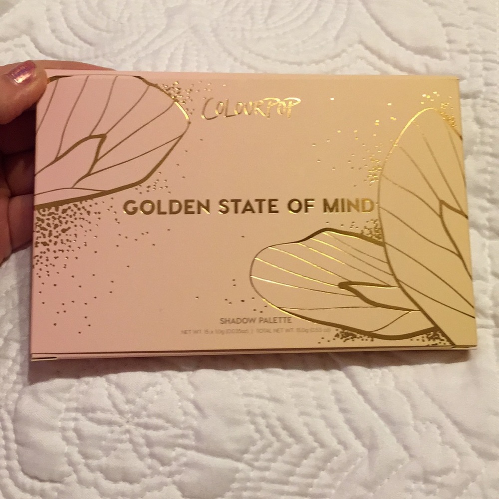 Colourpop golden state of mind eyeshadow palette